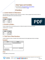 02 CSharp Fundamentals Data Types and Variables Lab