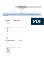 FRENCH 2014 Past Questions Answers