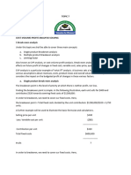 Cost-Volume-profit Analysis Notes