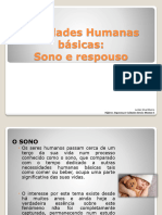 6 - Atividades Humanas Básicas - Sono e Repouso