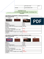 EXPERIMENT 4B - HOW STRONG IS YOUR CHOCOLATE - Docx - 2014538817