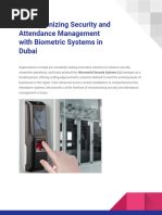 Revolutionizing Security and Attendance Management With Biometric Systems in Dubai