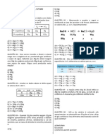 Avaliação 1º Ano - Química - II Bimestre