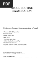 Stool Routine Examination