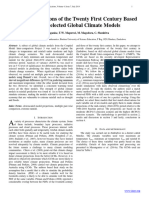 Climate Predictions of The Twenty First Century Based On Skill Selected Global Climate Models. Masanganise Et Al.. 2014