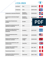 Calendario 2023 CCA