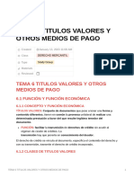 Tema 6 Titulos Valores y Otros Medios de Pago