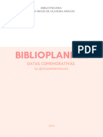 Planner de Datas Comemorativas para Bib.