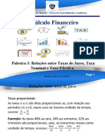 3 Palestra - A Relacao Entre As Taxas