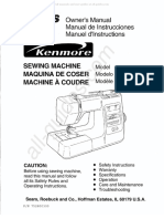 Kenmore 385.17124 Sewing Machine Instruction Manual