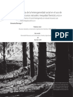 Borrego A 2018 La Influencia de La Heterogeneidad Social en El Uso Los Recursos Naturales Inequidad Forestal y ...