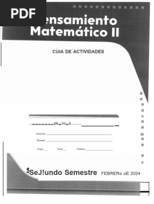 Pensamiento Matematico Cetis