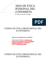 Código de Ética Profesional Del Economista