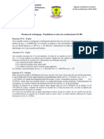 Examen de Rattrapage L3 BTP Fondations Et Murs