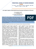 Peer Support Programs in Mental Health Nursing: Harnessing Lived Experience For Recovery' Prashant Shekhar Tripathi