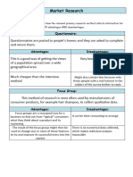 Market Research Worksheet