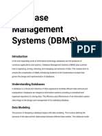 Database Management Systems (DBMS)