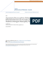 Assessment of Access and Use of School Library Information Resources by Secondary Schools Students in Morogoro Municipality, Tanzania