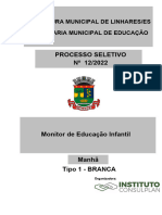 Monitor de Educação Infantil - Tipo 01 Branca