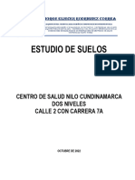 Estudio Geotécnico Centro de Salud Nilo