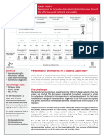 Case Study Maximising The Throughput of A Plant Robotic Laboratory Through The Effective Use of Historical Process Data