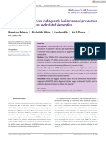 Alzheimer S Dementia - 2021 - Rahman - Rural Urban Differences in Diagnostic Incidence and Prevalence of Alzheimer S