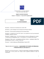 DC - Groupe A - 2023-2024 - Fiche 6 - Le Gouvernement