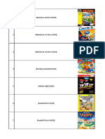 Lista de Juegos Nes Actualizada