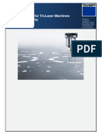 Trumpf Laser Cut Speeds and Nozzle Chart