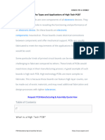 What Are The Types and Applications of High Tech PCB