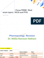 E4 Pharmac Focus FMGE Must Know Topics MCQ and PYQ With Anno