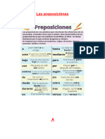 Las Preposiciónes