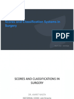 Scores and Classification Systems in Surgery With Anno