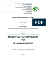 Etude Et Implementation Sur Fpga de La Commande Pid: Mémoire de Projet de Fin D'études