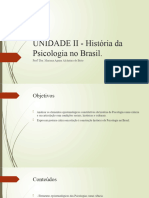 UNIDADE II - História Da Psicologia No Brasil