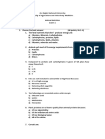 Animal Nutrition Exam1 - 2