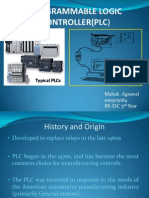 Programmable Logic Controller (PLC) : Mahak Agrawal 100905084 Be-Eic 3 Year