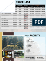 Price List Masada Village