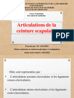 5 Articulations de La Ceinture Scapulaire (Diapo)