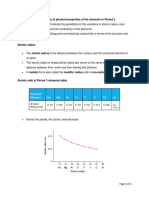 9.1 Periodicity of Physical Properties of The Elements in Period 3