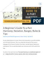 A Beginner's Guide To 4-Part Harmony: Notation, Ranges, Rules & Tips - School of Composition