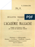 Bulletin de L'académie Malgache III, 2 - 1904