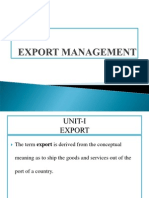 Export Management