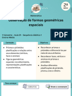 Observação de Formas Geométricas Espaciais: Matemática