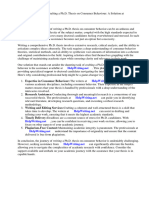 PHD Thesis On Consumer Behaviour PDF