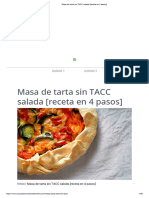 Masa de Tarta Sin TACC Salada (Receta en 4 Pasos)