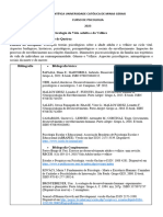 Plano de Ensino Psicologia Da Vida Adulta e Da Velhice