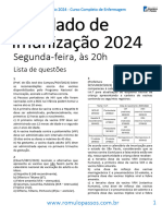 Simulado de Imunização 2024