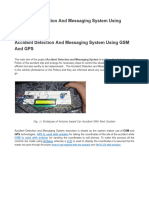 Accident Detection and Messaging System Using GSM and GPS