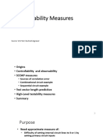 Testability Measures: Source: VLSI Test: Bushnell-Agrawal